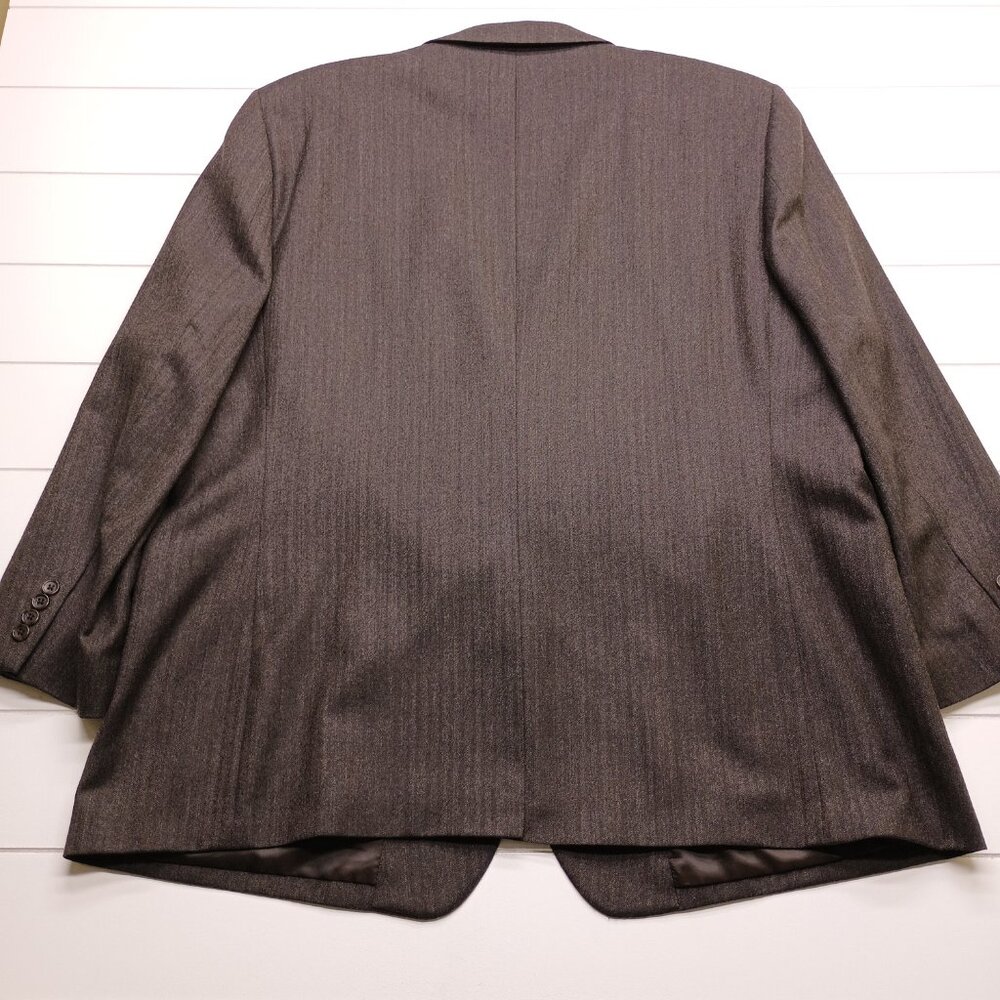Jos. A. Bank Brown Wool Herringbone Regal Fit Blazer 50R - Picture 3 of 9